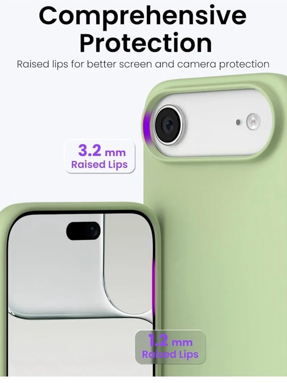 ORNARTO for iPhone Air Case 6.5 Slim Protective Phone Case - Light Green